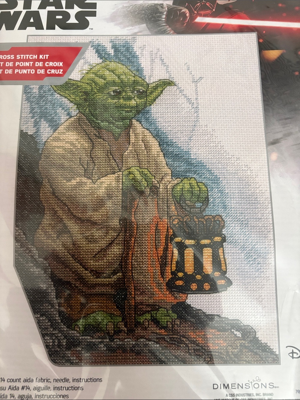 Star Wars Yoda Cross Stitch Kit - Picture 4 of 4